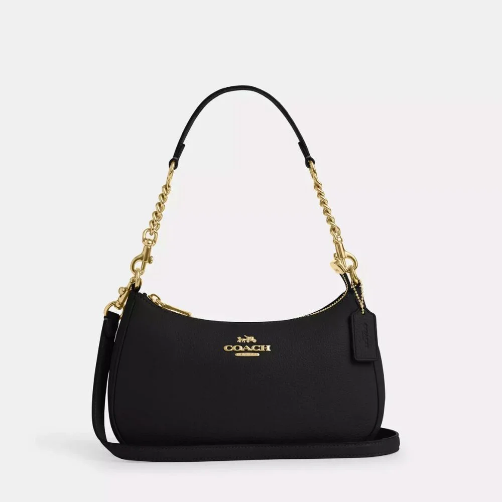 medium coach teri shoulder bag and charm wallet